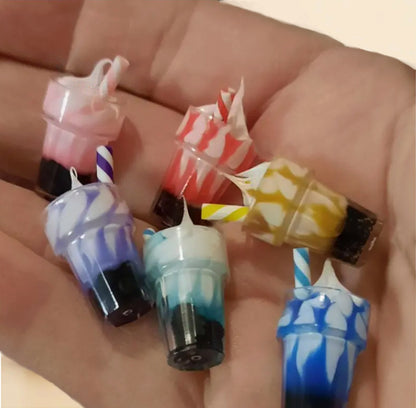 Miniature parfaits in hand