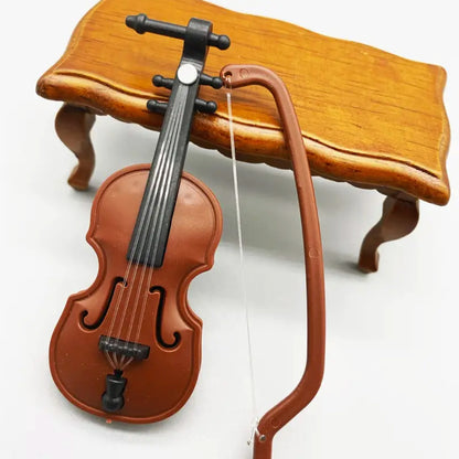 Miniature Violin - Dollhouse Accessory - Miniature Instrument