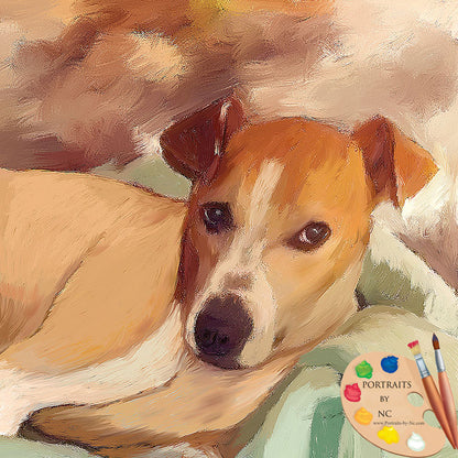 Modern Dog Painting 622