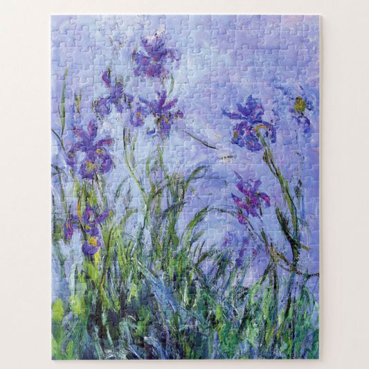Monet Lilac Irises Jigsaw Puzzle