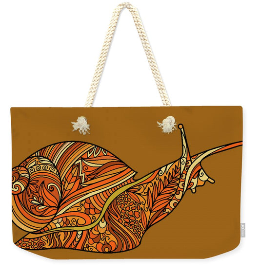 Orange Snail - Weekender Tote Bag Neutral