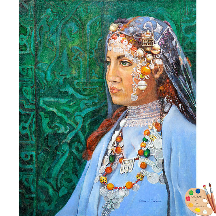 Painting of Berber Woman 191 - Portraits by NC
