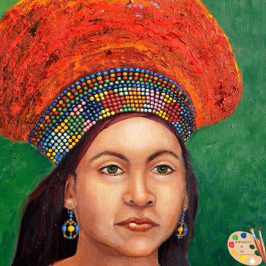 Painting of Zulu Bride 174