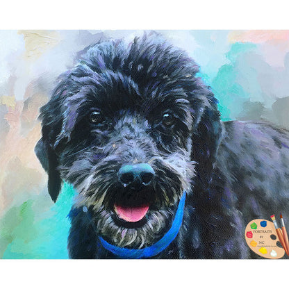 Poodle Dog Painting 464