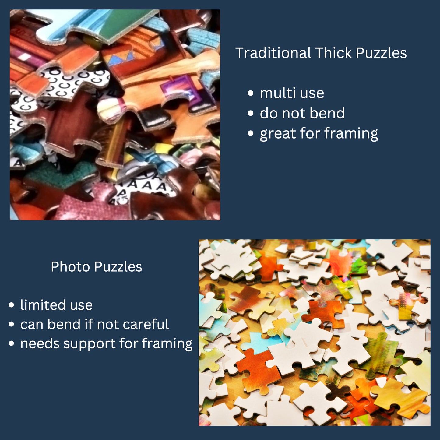 Fotopuzzle (120, 252, 500 Teile) – Indigo-Pferdepuzzle