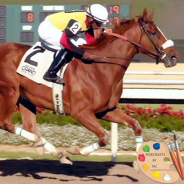 Racehorse Painting 618