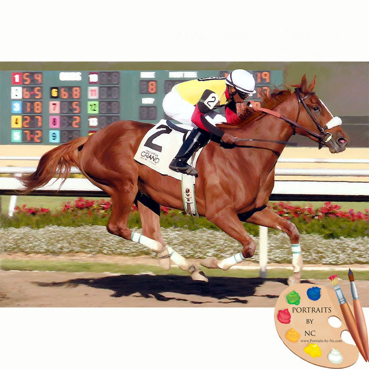 Racehorse Portrait 618