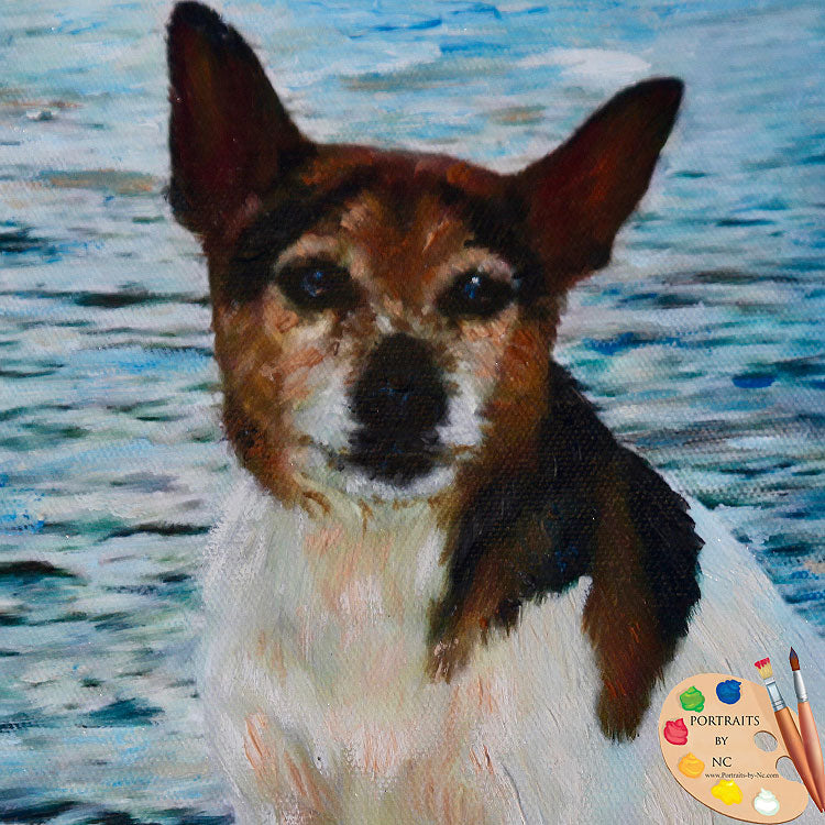 Rat Terrier Painting 615
