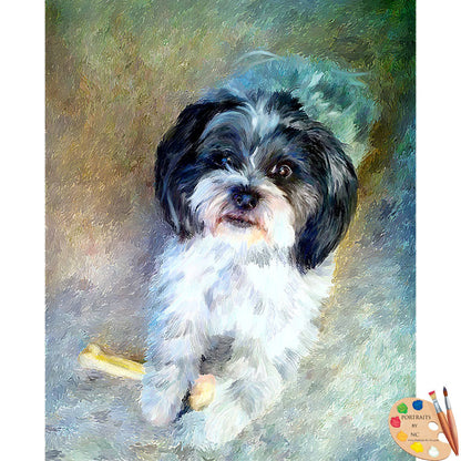Shih Tzu Dog Painting 501