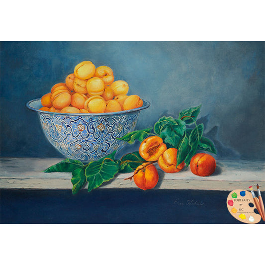 Still Life Painting Apricots and Peaches 176