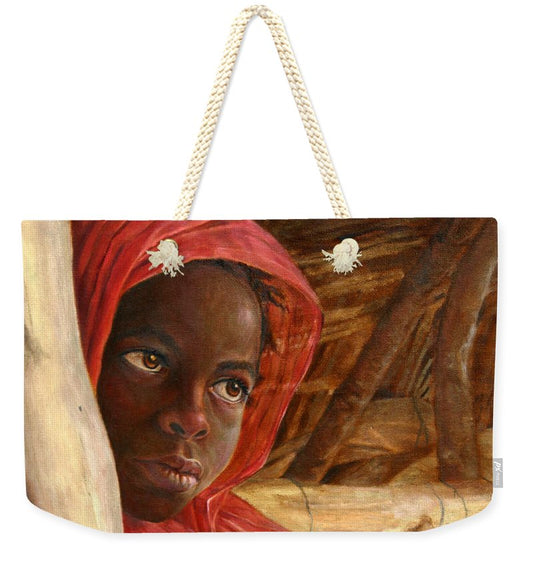 Sudanese Girl - Weekender Tote Bag Neutral