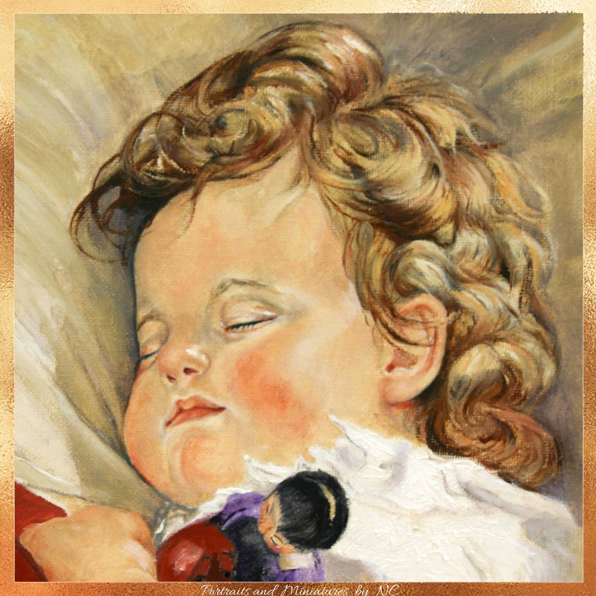 Baby Painting in Oil
