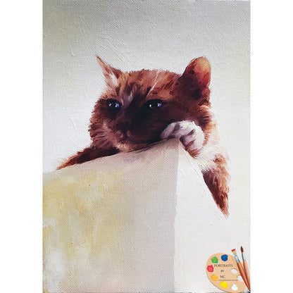 Tabby Cat Painting 519
