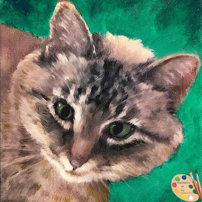 Tabby Cat Portrait 503
