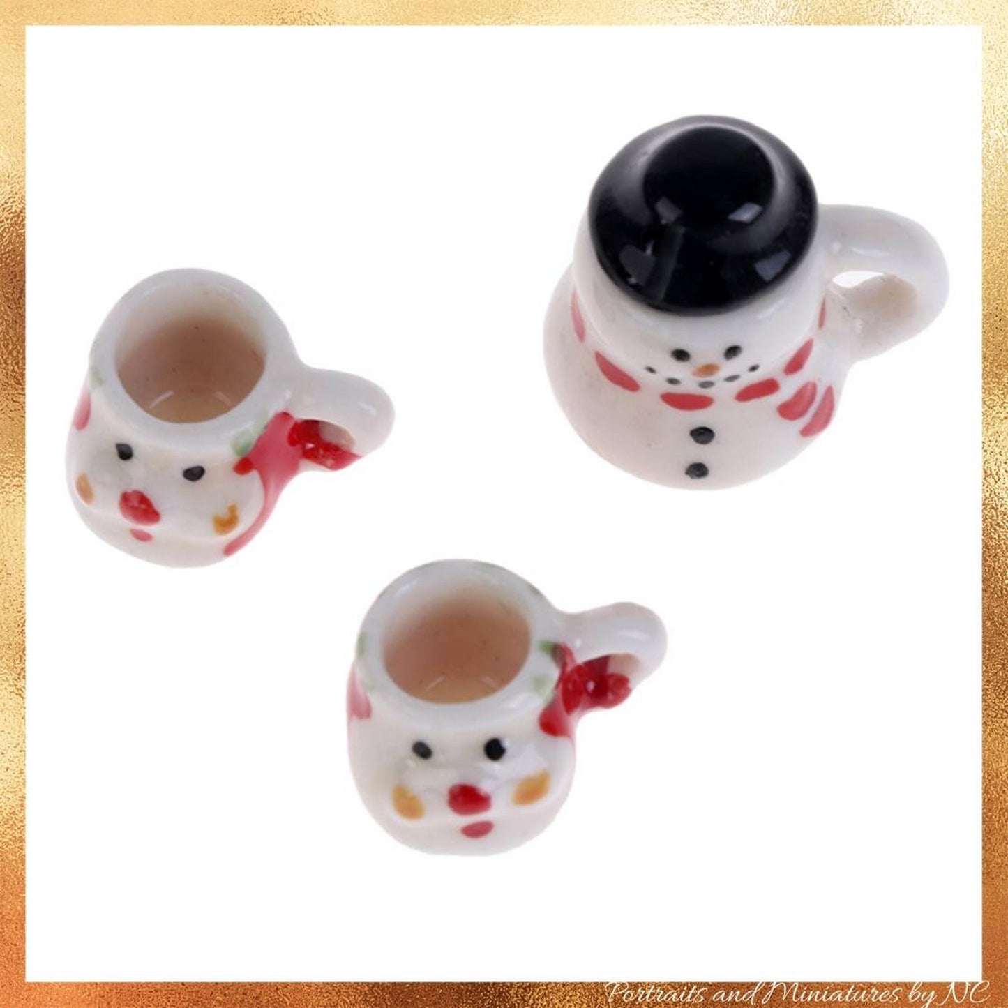 Snowman Teaset from above