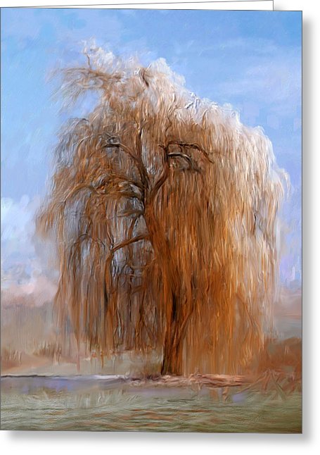 The Lone Willow Tree - Greeting Card