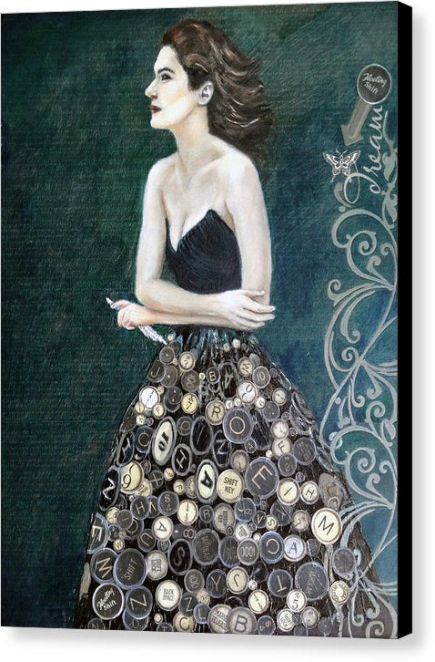 Stretched Canvas Print - The Writers Muse