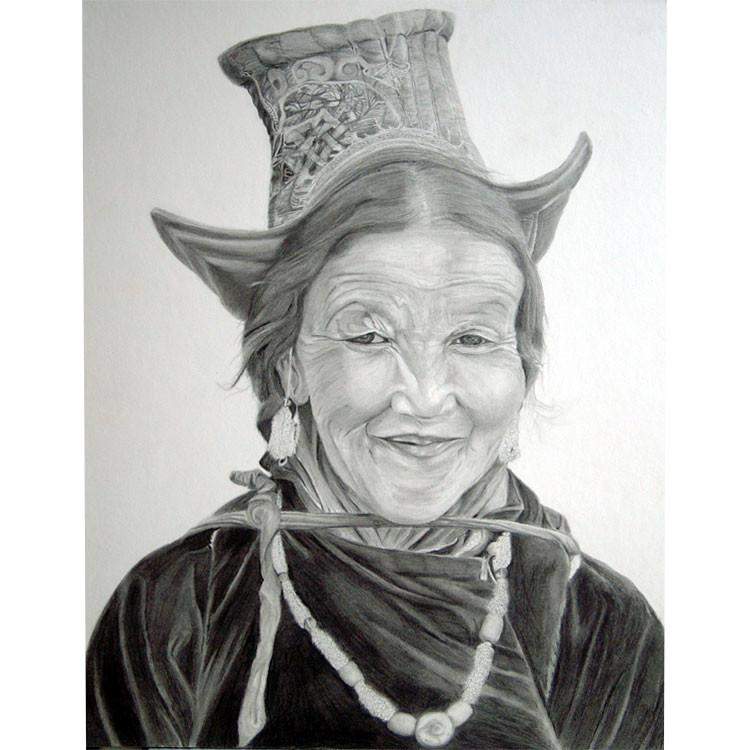 Tibetan Woman Painting 50