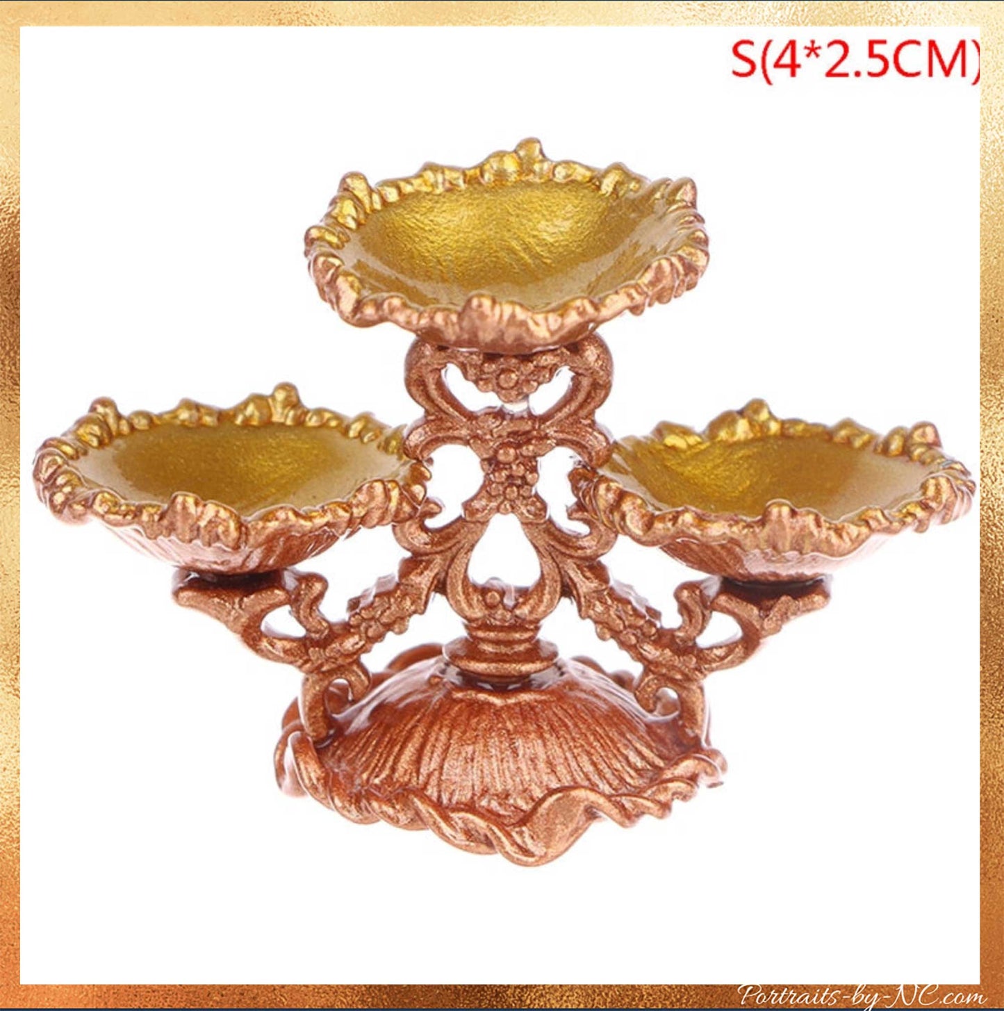 Dessert, Fruit or Cake Stand  - Dollhouse 1/12 scale Accessory