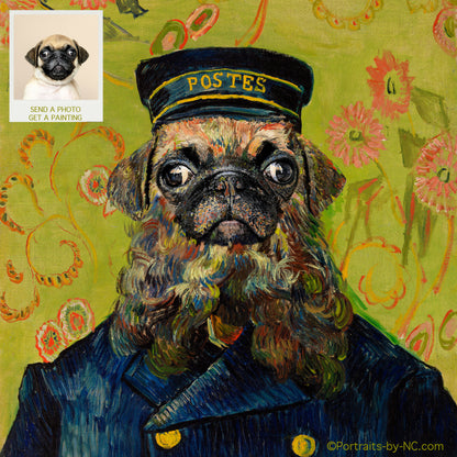PETS IN COSTUME - Van Gogh Postmaster Costume
