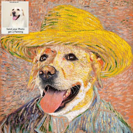 ANIMAUX DE COMPAGNIE EN COSTUME - Van Gogh My Pet - Costume de chapeau de soleil