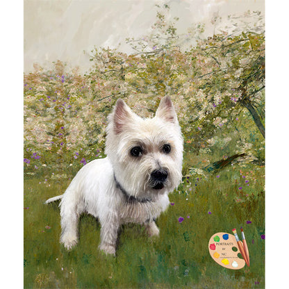 Westie Dog Painting 351