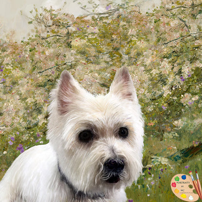 Westie Dog Portrait 351