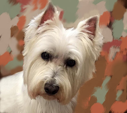 Westie Dog Portrait 