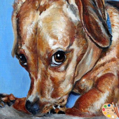 Wiener Dog Painting 161