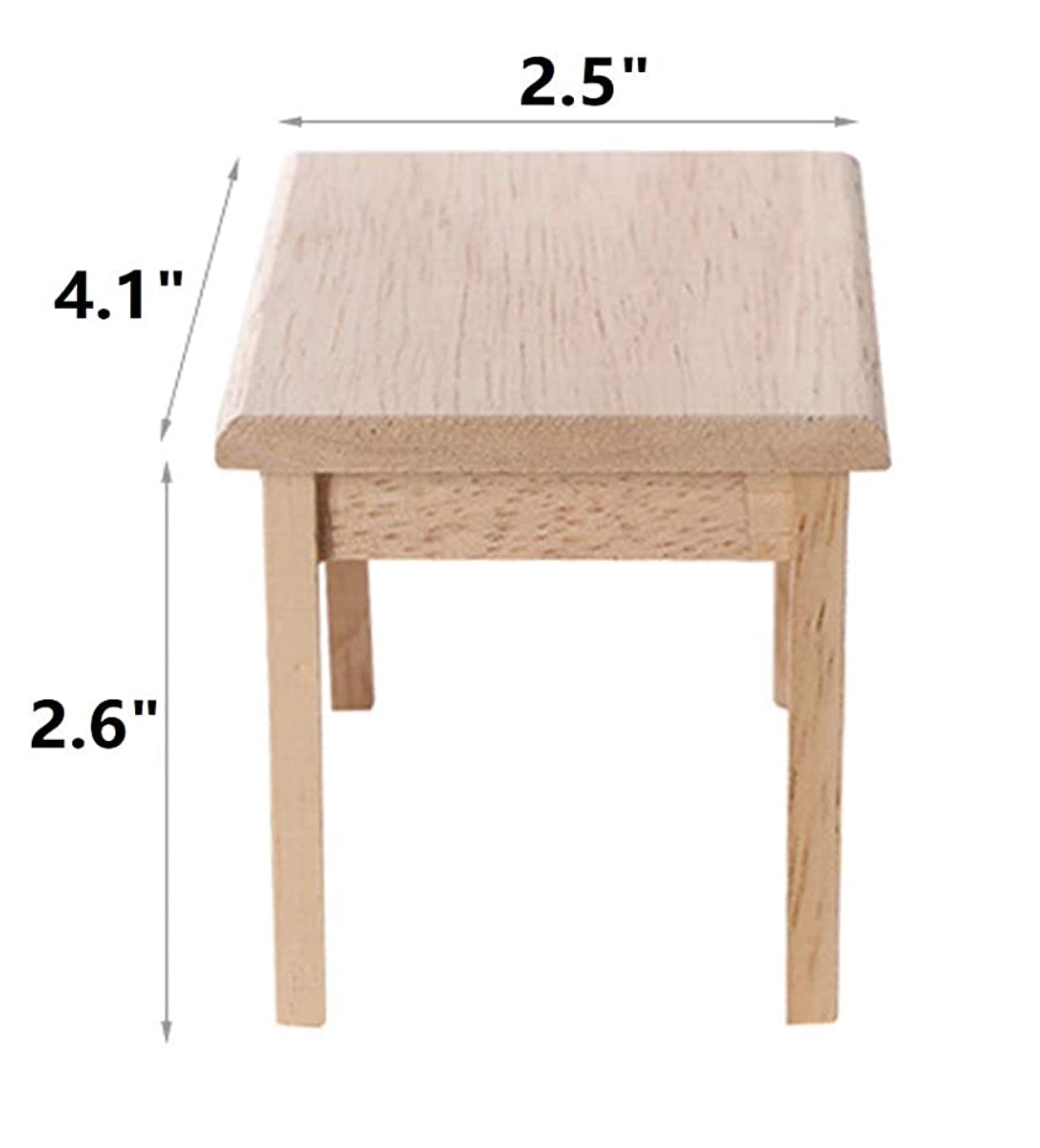 dollhouse table size