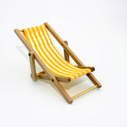 Miniature Beach Chair Doll House Accessories