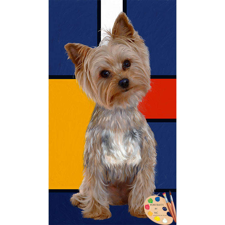 Modern Yorkie Painting 250